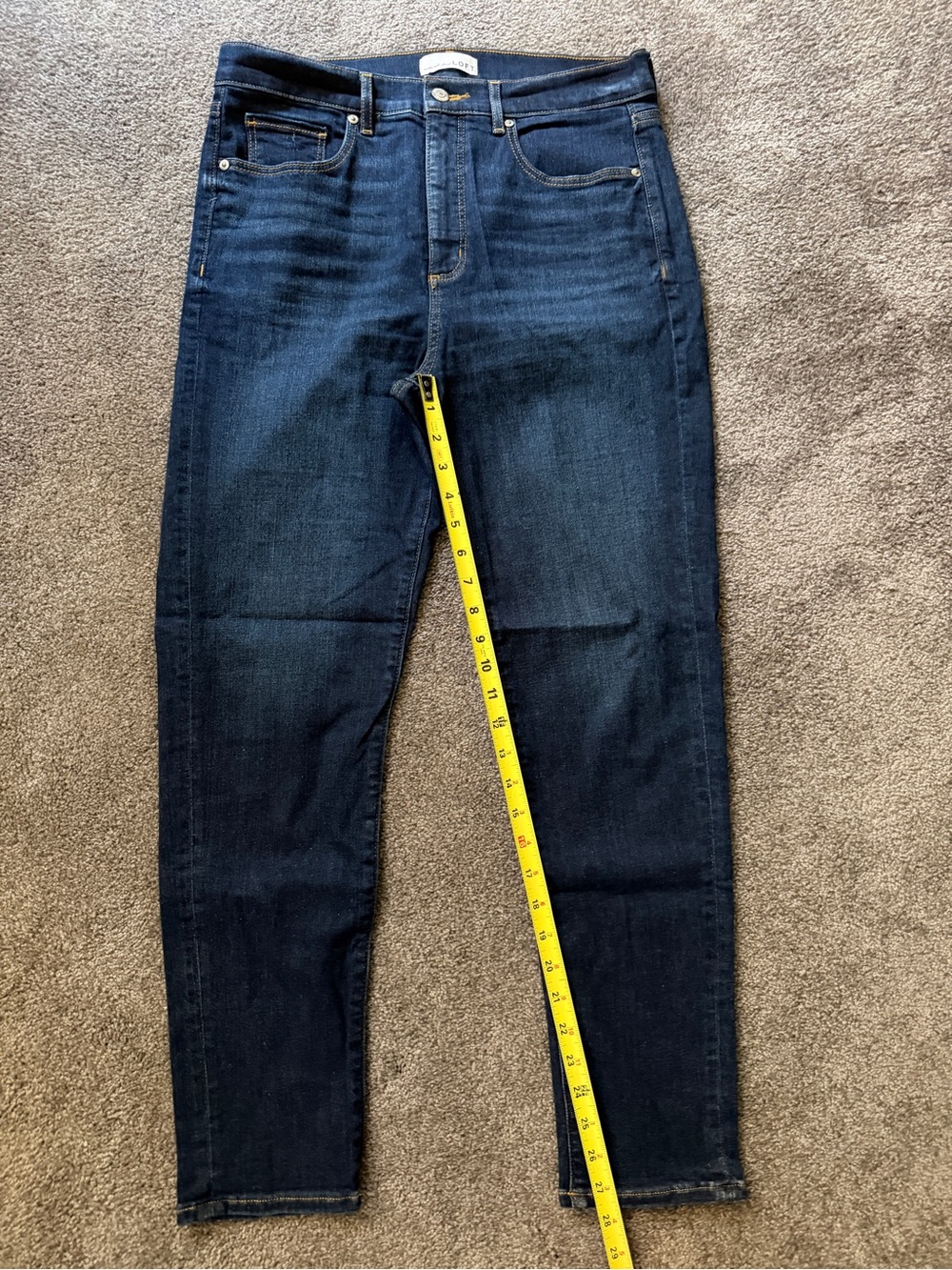 Dark Indigo Loft skinny jeans